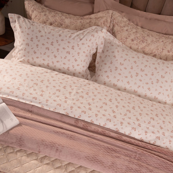 Jogo de Lençol Percal 100% Algodão Simone