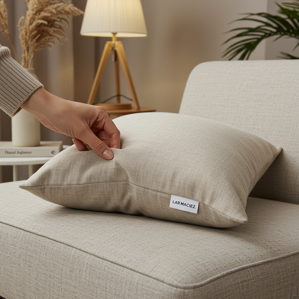 Kit 5 Almofada Decorativa Pequena Lar Maciez – Toque Suave e Estilo Clean